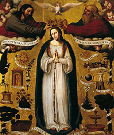 Immaculada Concepcion, Gemälde von Joan de Joanes, Coleccion Fundacion Banco Santander, Hochgeladen von Dornicke - Wikimedia Commons