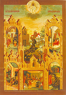Ikone von der Enthauptung des hl. Johannes des Täufers, 1798, Kotlovka Galerie Russland, Hochgeladen von Shakko - Wikimedia Commons