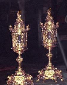 Mantua, die heiligen Gefäße mit dem kostbaren Blut Christi, eigenes Foto, 2005, Pietro Liberati, Wikimedia Commons